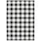 Homeroots 8 x 11 ft. Black & Ivory Gingham Indoor & Outdoor Area Rug 389521 - alternate 2